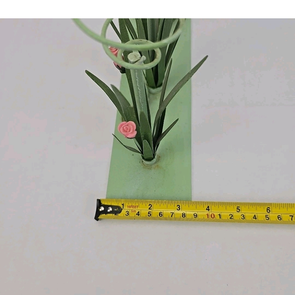 Vintage Air Plants Holders Display Planter Tillandsia Tole Metal Lily Pads Frogs - Picture 12 of 16